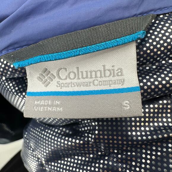 Columbia Omni-Heat Insulated Puffer Jacket WMNS S BlueFull Zip Long Sl YL190505 - Picture 12 of 15